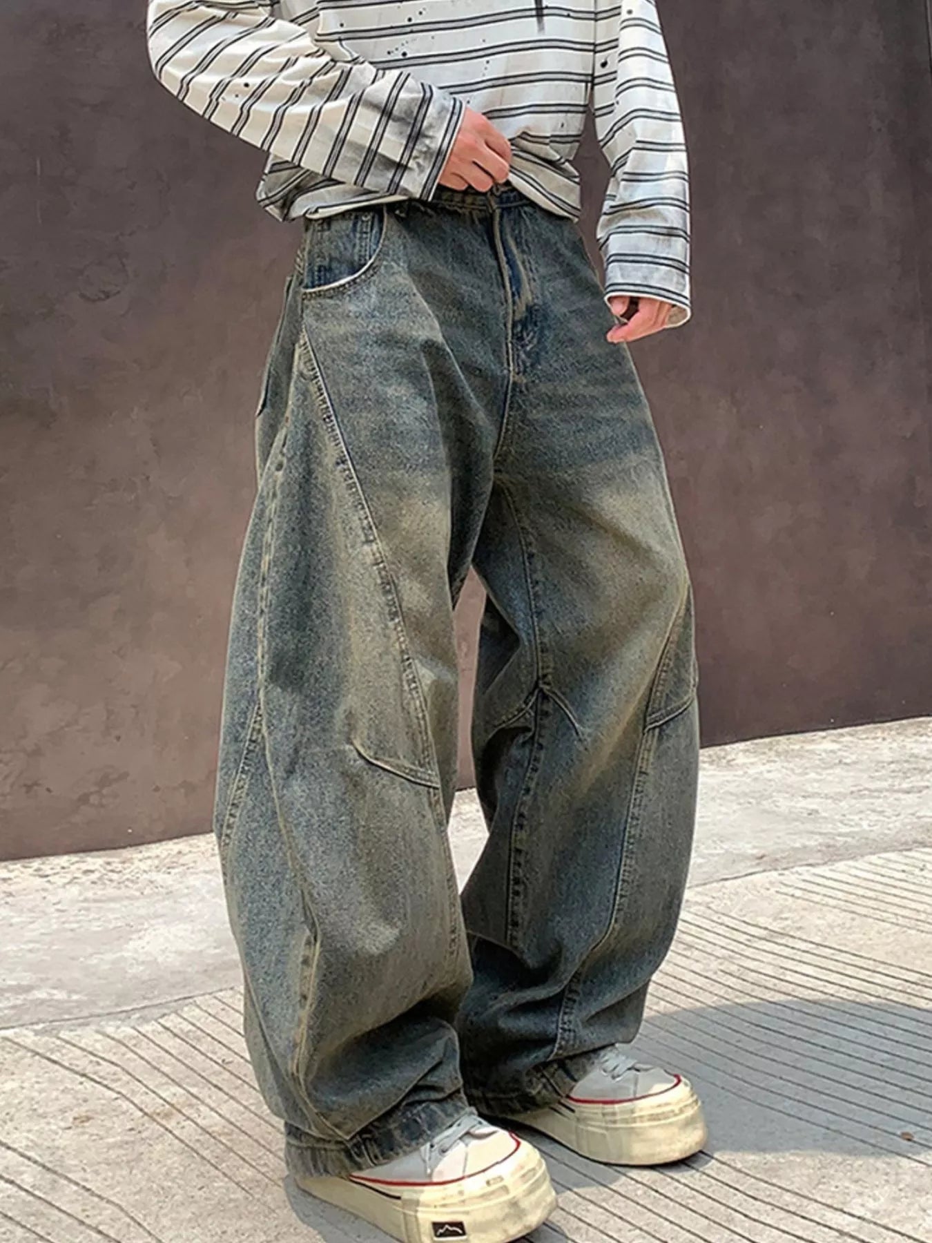 Men's Full Size Wide Leg Jeans Plus Size
