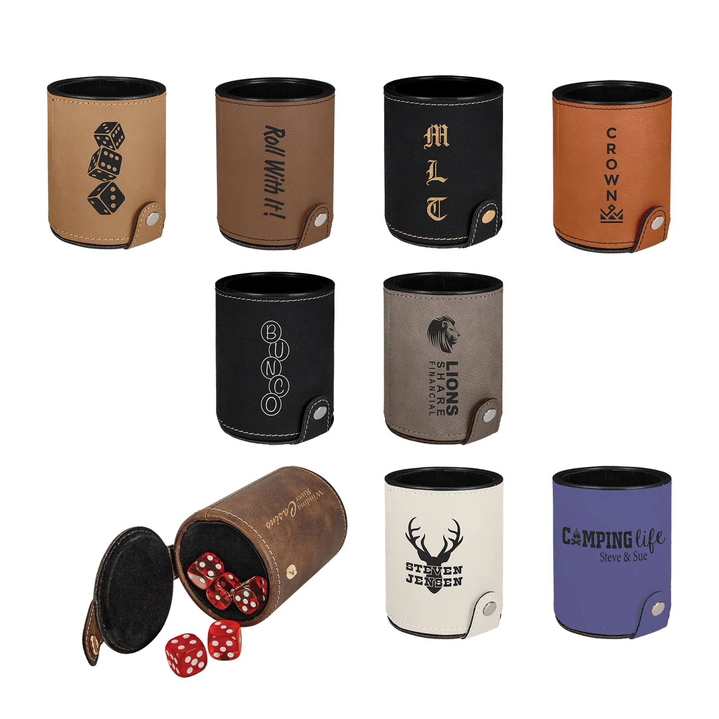 Leather Dice Cup Set