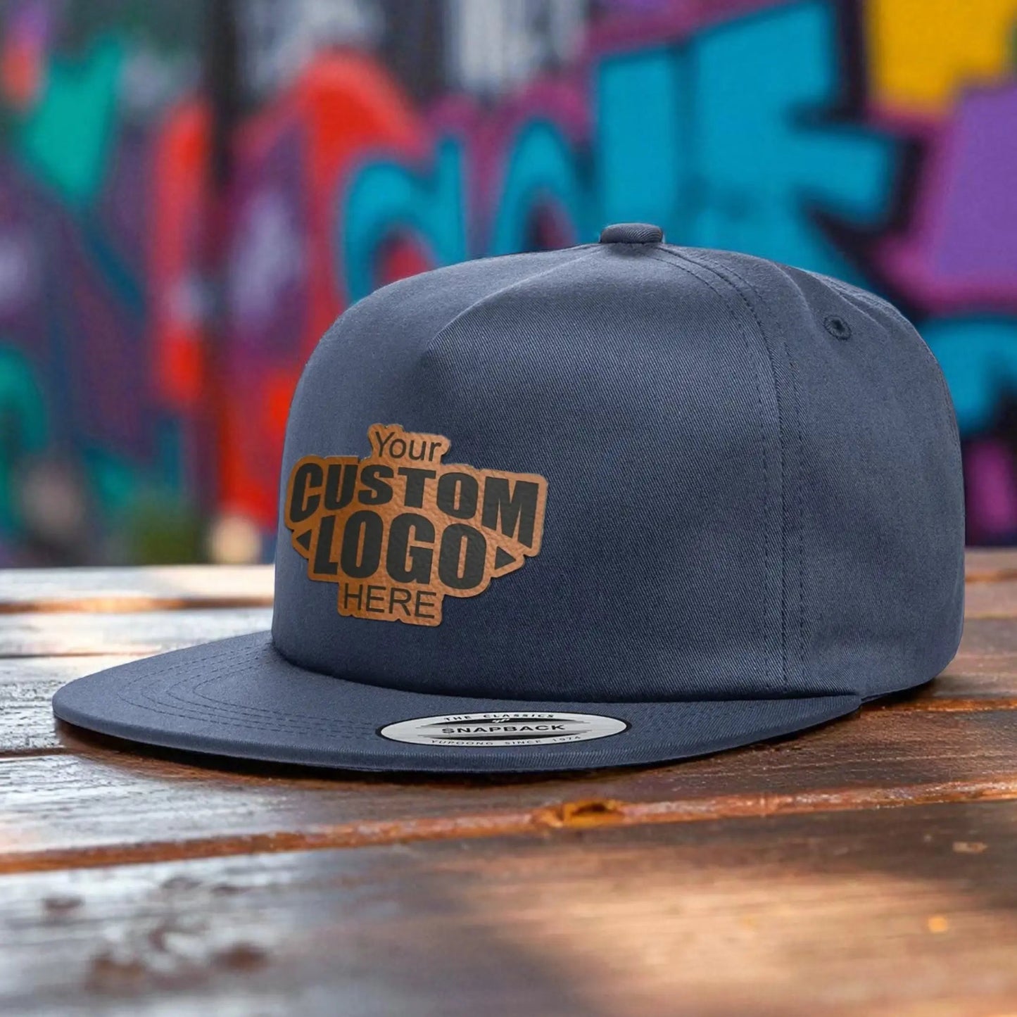 YP Classics® 6502 High Profile Flat Bill + Custom Patch