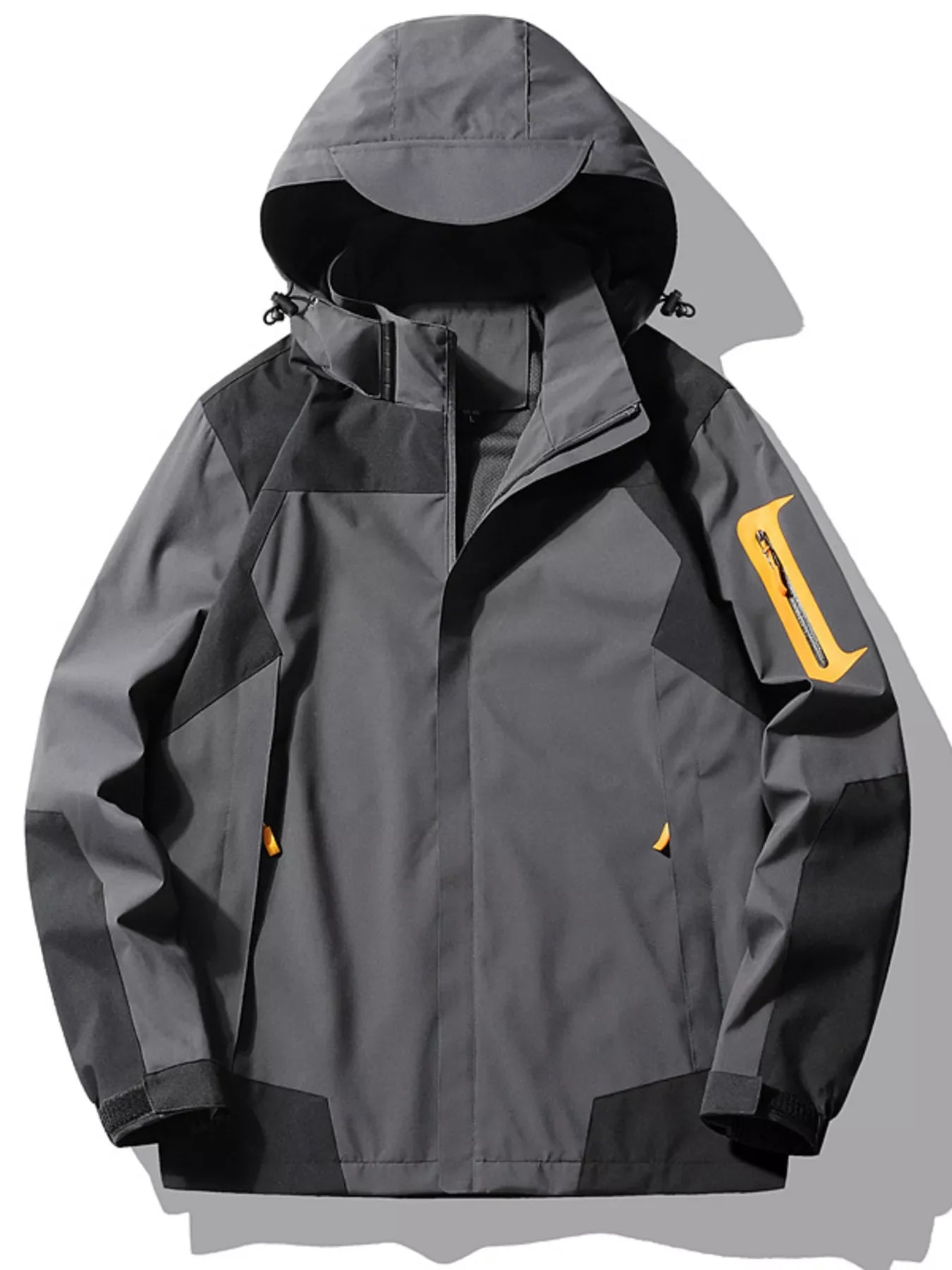 Men's Plus Size Waterproof Hooded Outdoor Jacket
