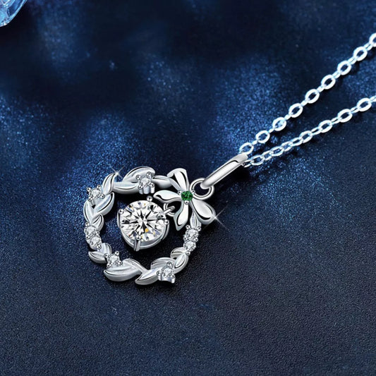 925 Sterling Silver Moissanite Pendant Necklace