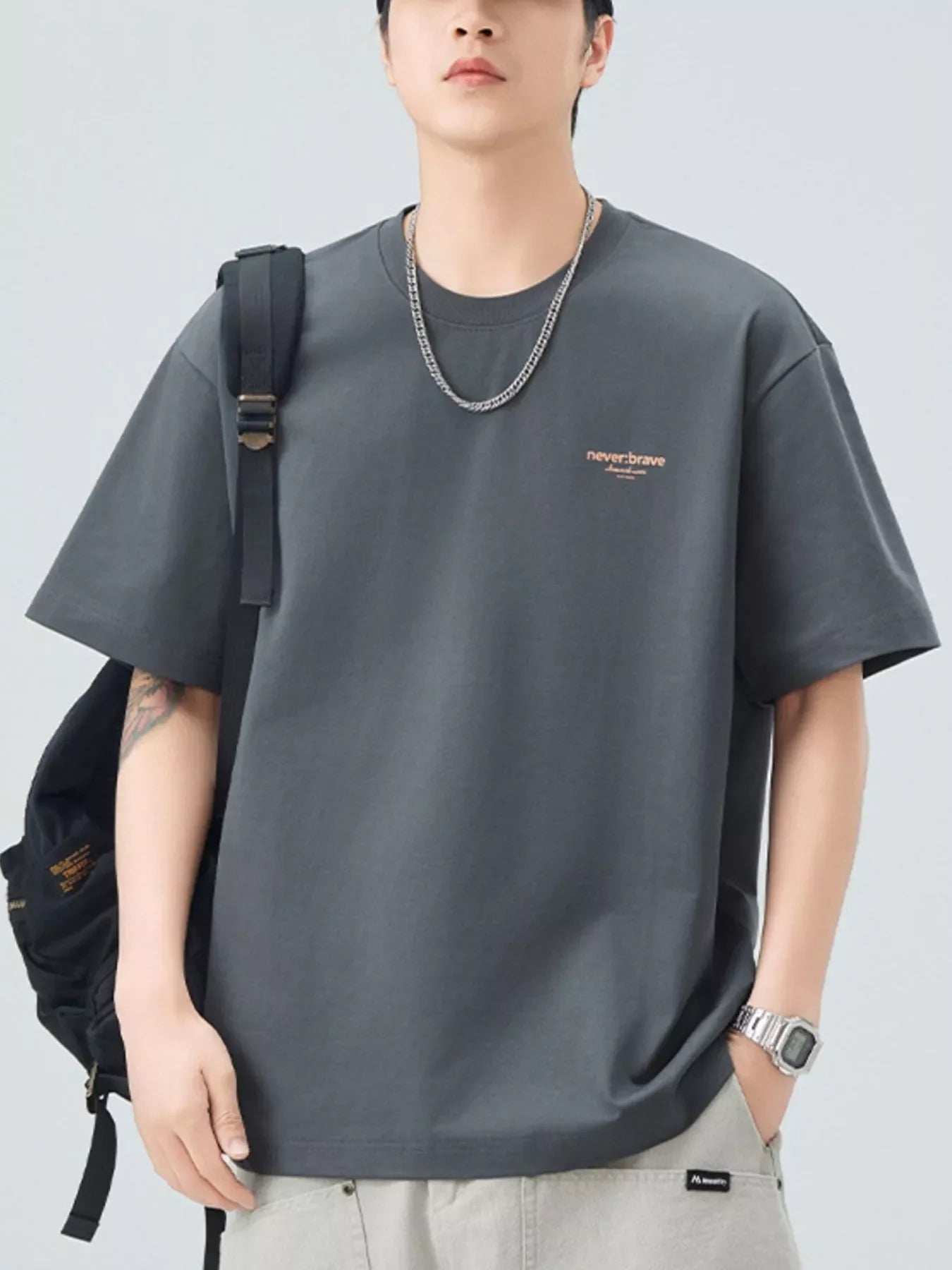 Men's Plus Size Casual Round Neck T-Shirt