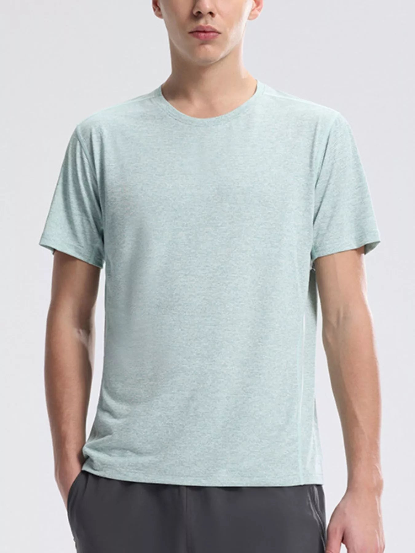 Men's Plus Size Round Neck Quick-Dry T-Shirt