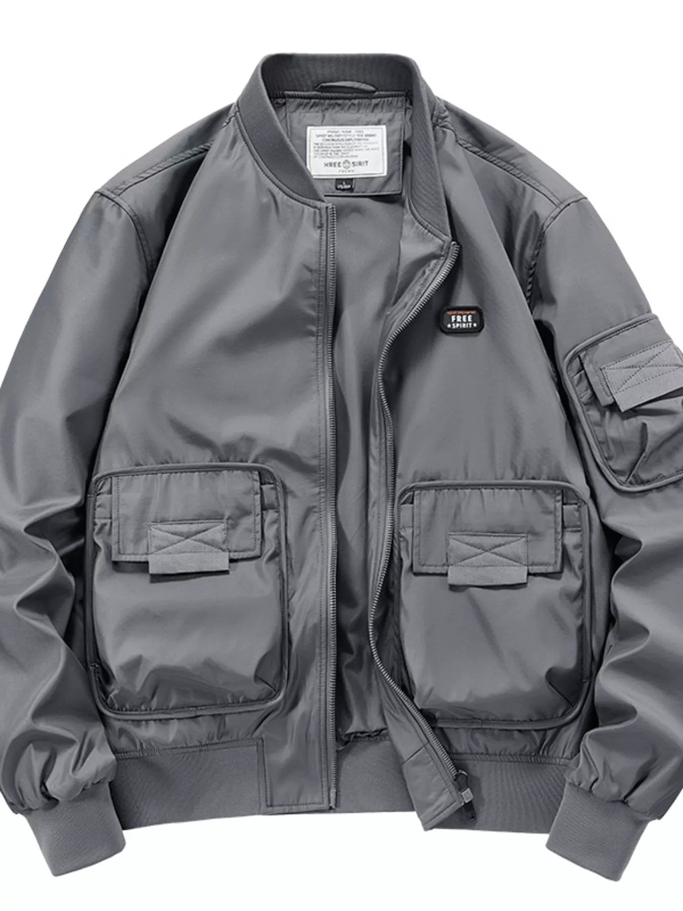 Men's Plus Size Casual Lightweight Bomber Jacket