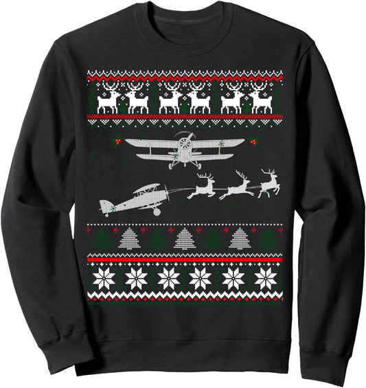 Best Christmas Thanksgiving Gift Pilots Aviation Ugly Sweatshirt