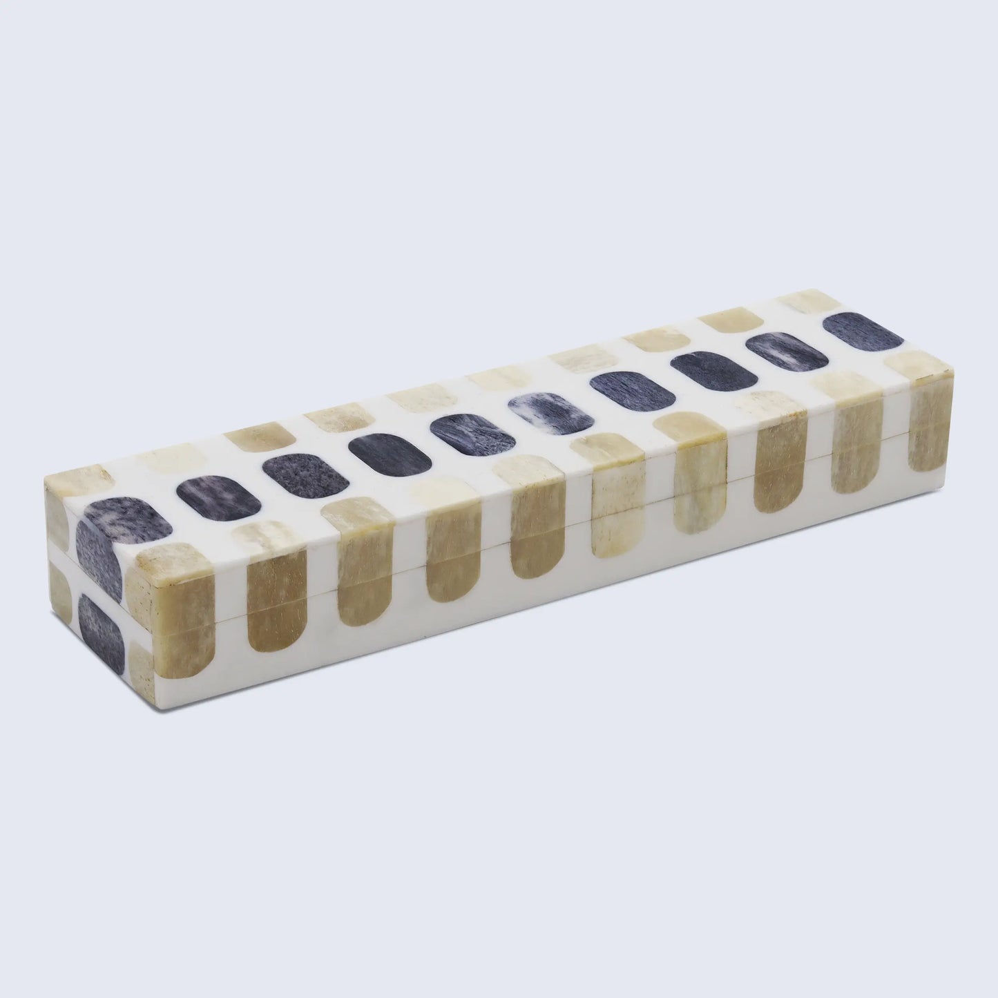 Decorative Box Patisserie Caramel Collection Bone Resin Inlay 7 Sizes