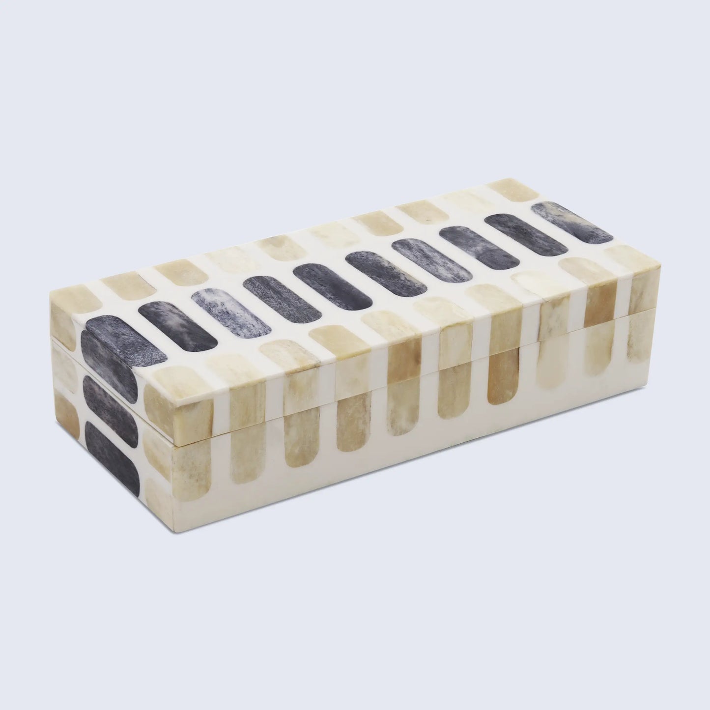 Decorative Box Patisserie Caramel Collection Bone Resin Inlay 7 Sizes