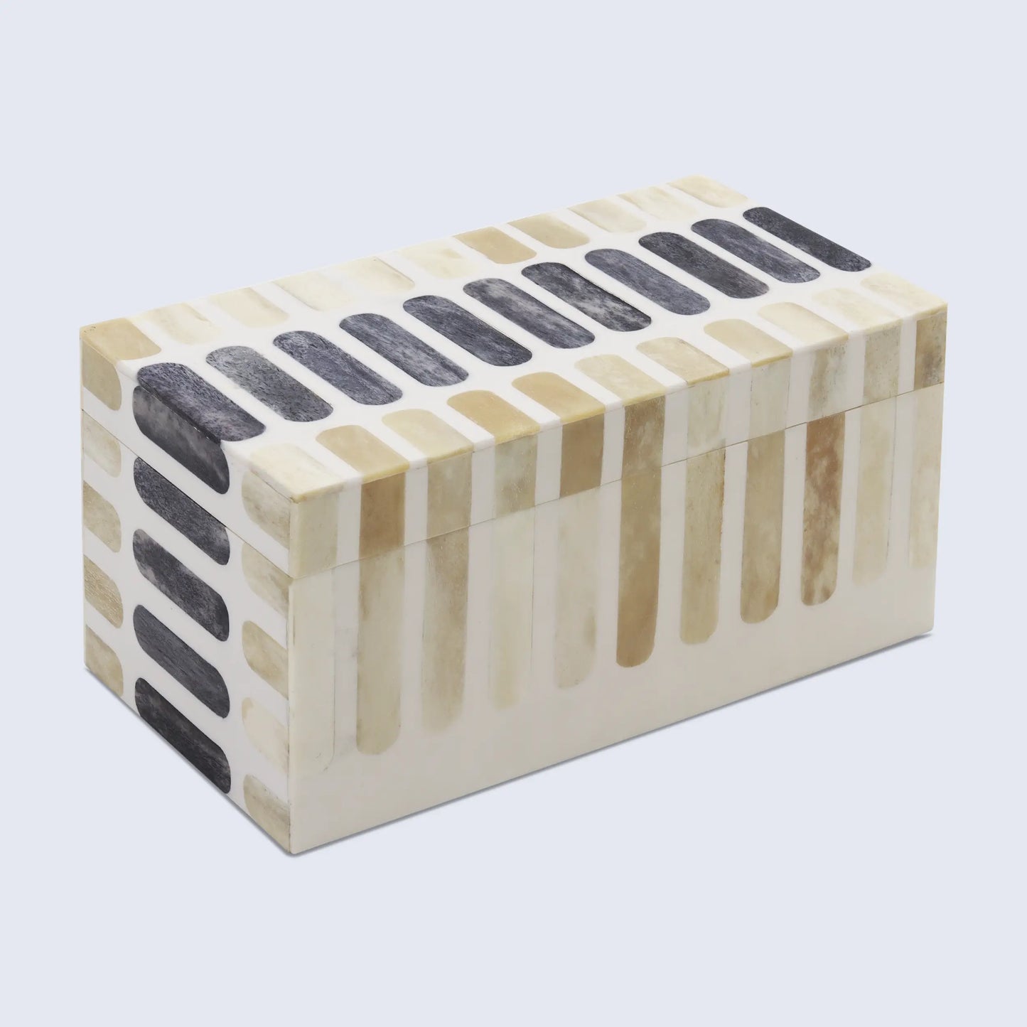 Decorative Box Patisserie Caramel Collection Bone Resin Inlay 7 Sizes