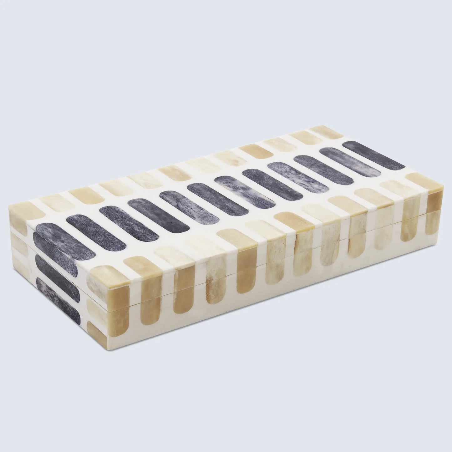 Decorative Box Patisserie Caramel Collection Bone Resin Inlay 7 Sizes