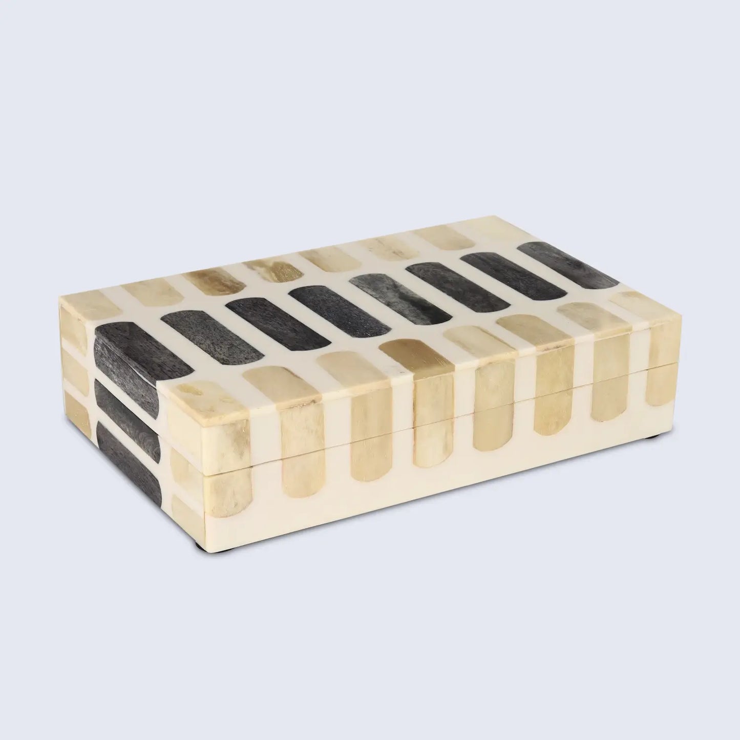 Decorative Box Patisserie Caramel Collection Bone Resin Inlay 7 Sizes
