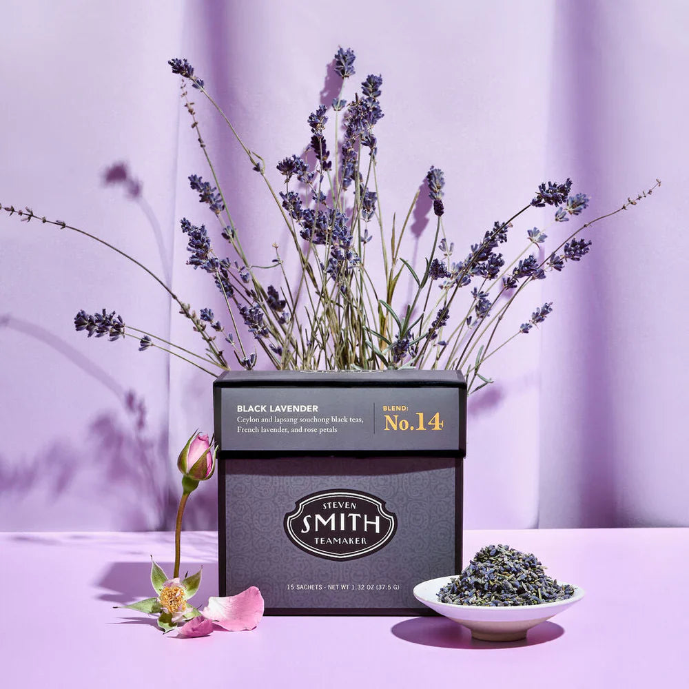 SMITH TEAMAKER - BLACK LAVENDER BLACK TEA BLEND NO. 14 (15 TEA BAGS, 1.32 OZ)