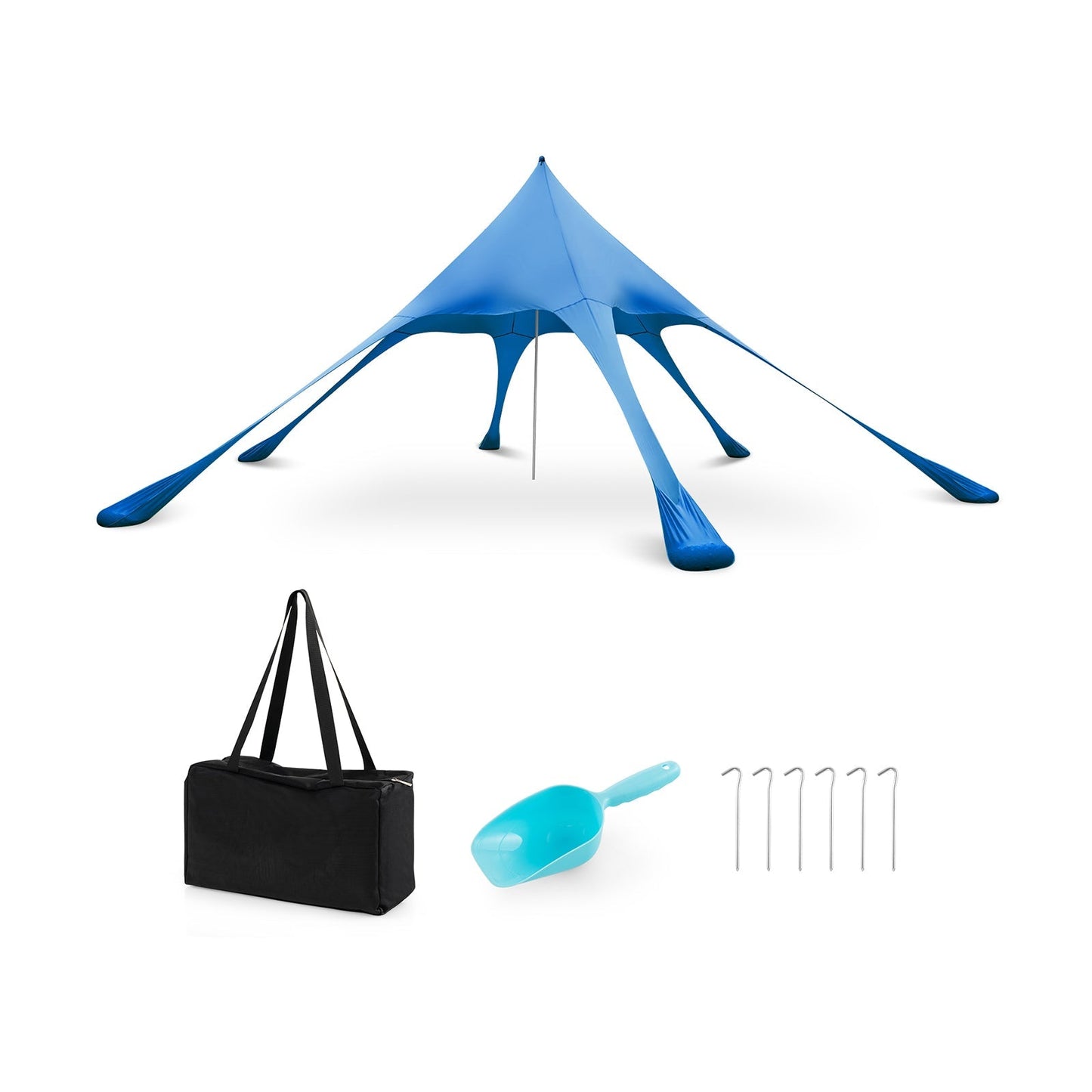 20 x 20 Feet Beach Canopy Tent with UPF50+ Sun Protection and Shovel