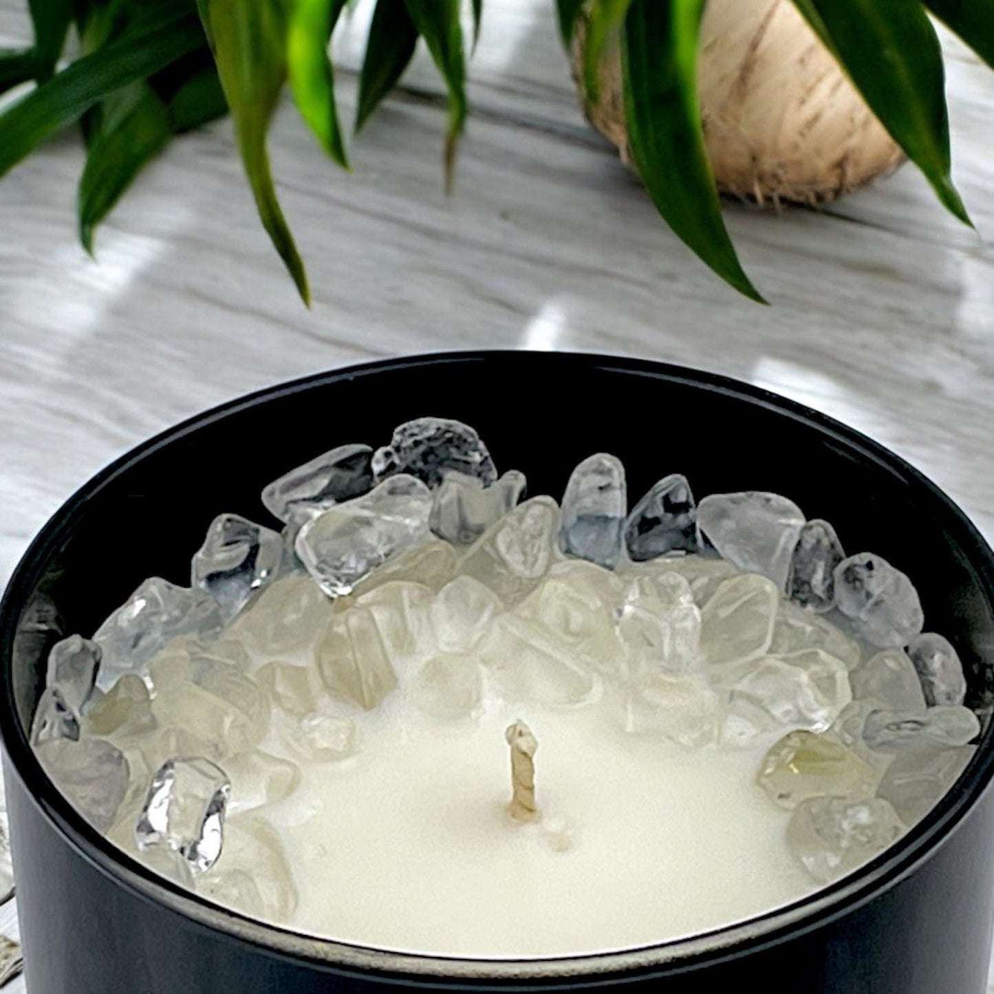 Island Zen Crystal Candle, 10oz