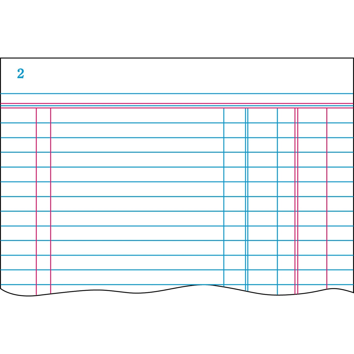 Boorum & Pease Account Journal, Journal-Style Rule, Blue Cover, 11.75 x 7.25 Sheets, 150 Sheets/Book