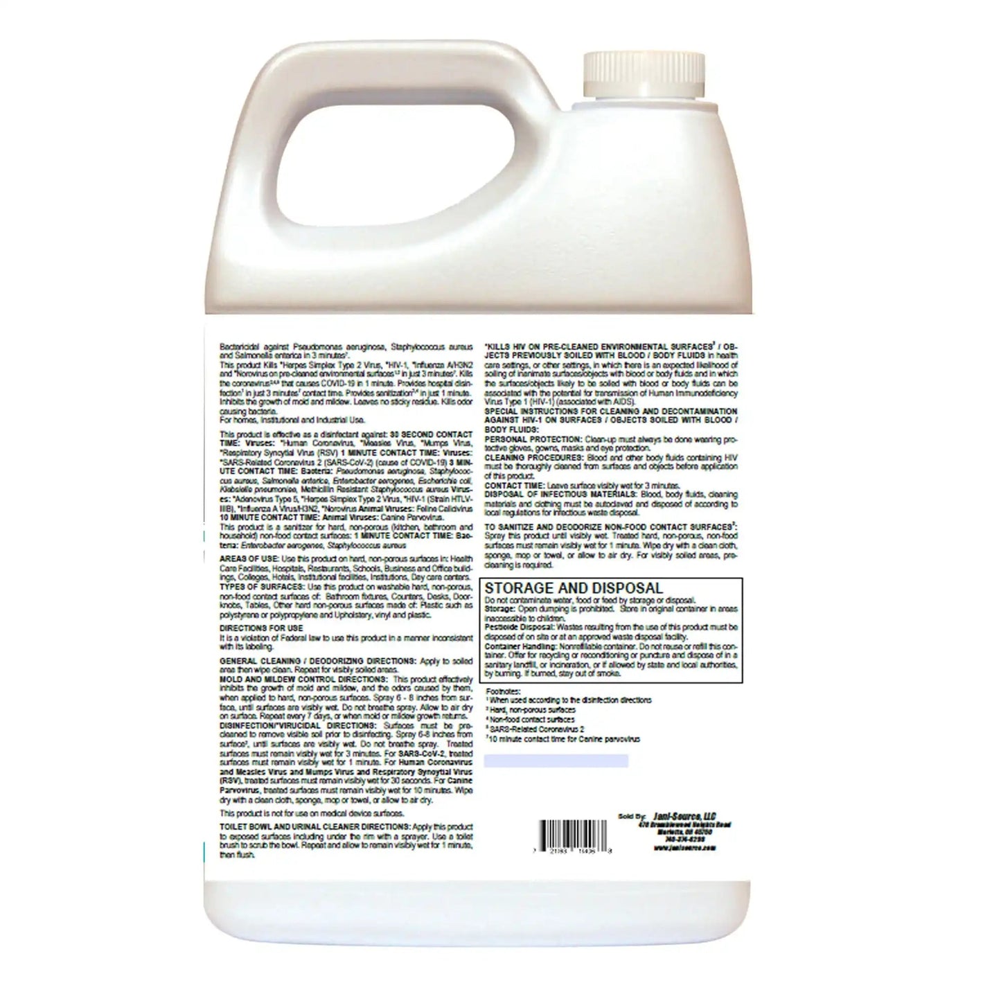 Fizzy RTU Peroxide Disinfectant Cleaner – 1 Gallon