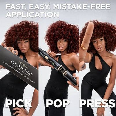 L'Oreal Paris Colorsonic Permanent Hair Color Cartridge Darkest Brown Natural 3 - Missing Box