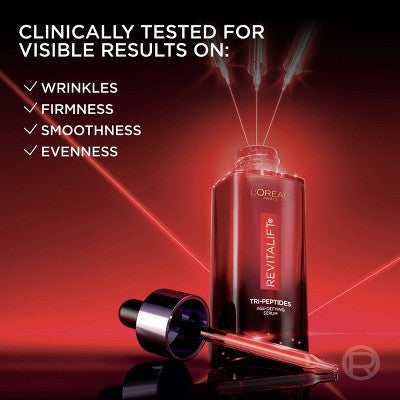 L'Oreal Paris Revitalift Triple Power 3% Peptides Serum 1 fl oz - Imperfect Box
