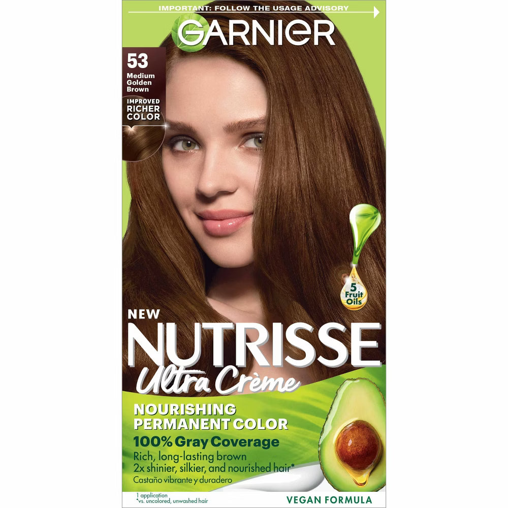 Garnier Nutrisse Ultra Color Nourishing Color Creme 53 Medium Golden Brown