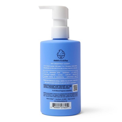 Dabble & Dollop Kids 3-in-1 Shampoo, Body Wash & Bubble Bath Blueberry 10 fl oz - Imperfect Container