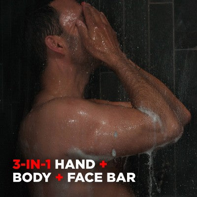Dove Men+Care 3-in-1 Deep Clean Hand & Body + Face + Exfoliation Bar Soap 3.75oz/8pk - New