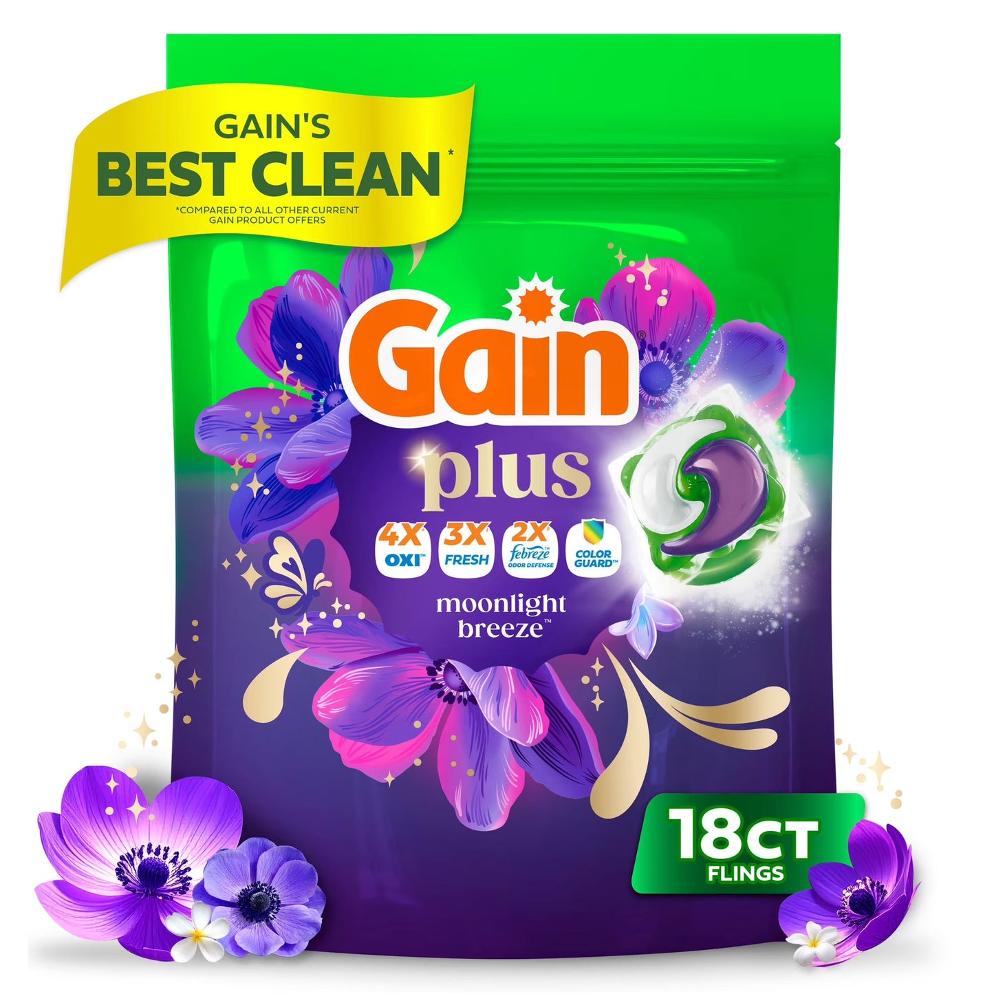 Gain Plus Moonlight Breeze Liquid Detergent 6 oz