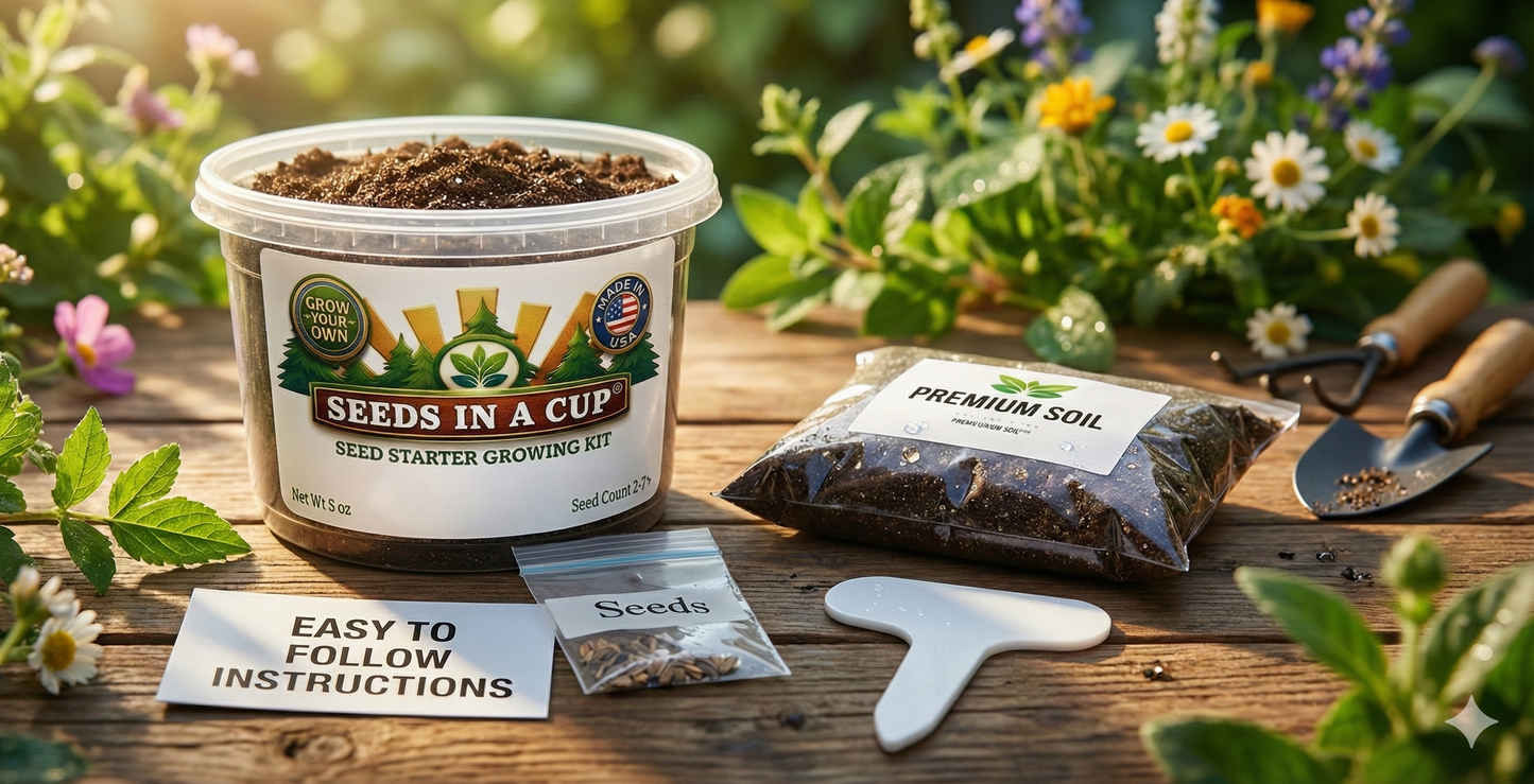 Pea Grow Kit | Grow Pea from Seed | Seeds In A Cup®