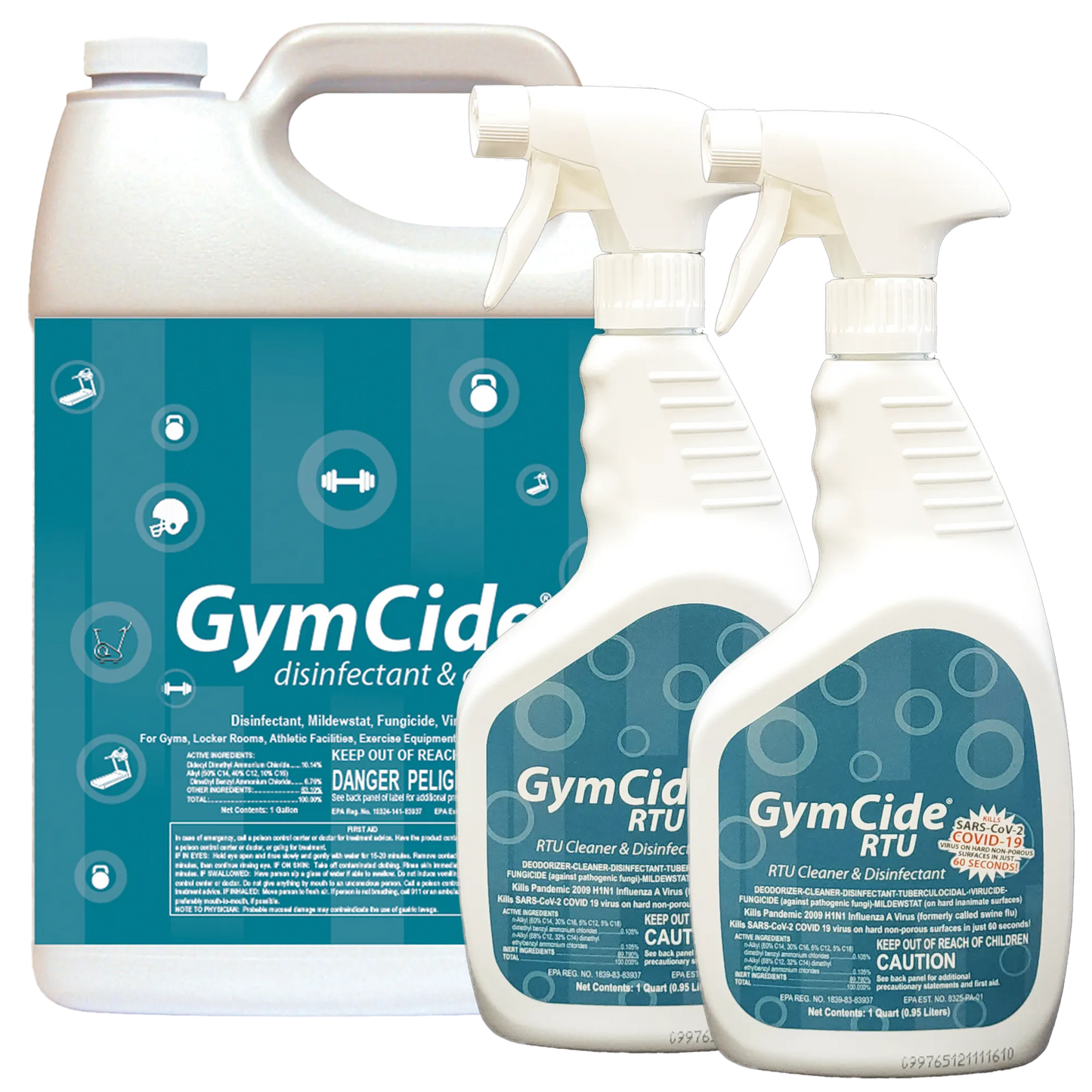 GymCide Concentrate Sports Disinfectant & Cleaner, Gallon