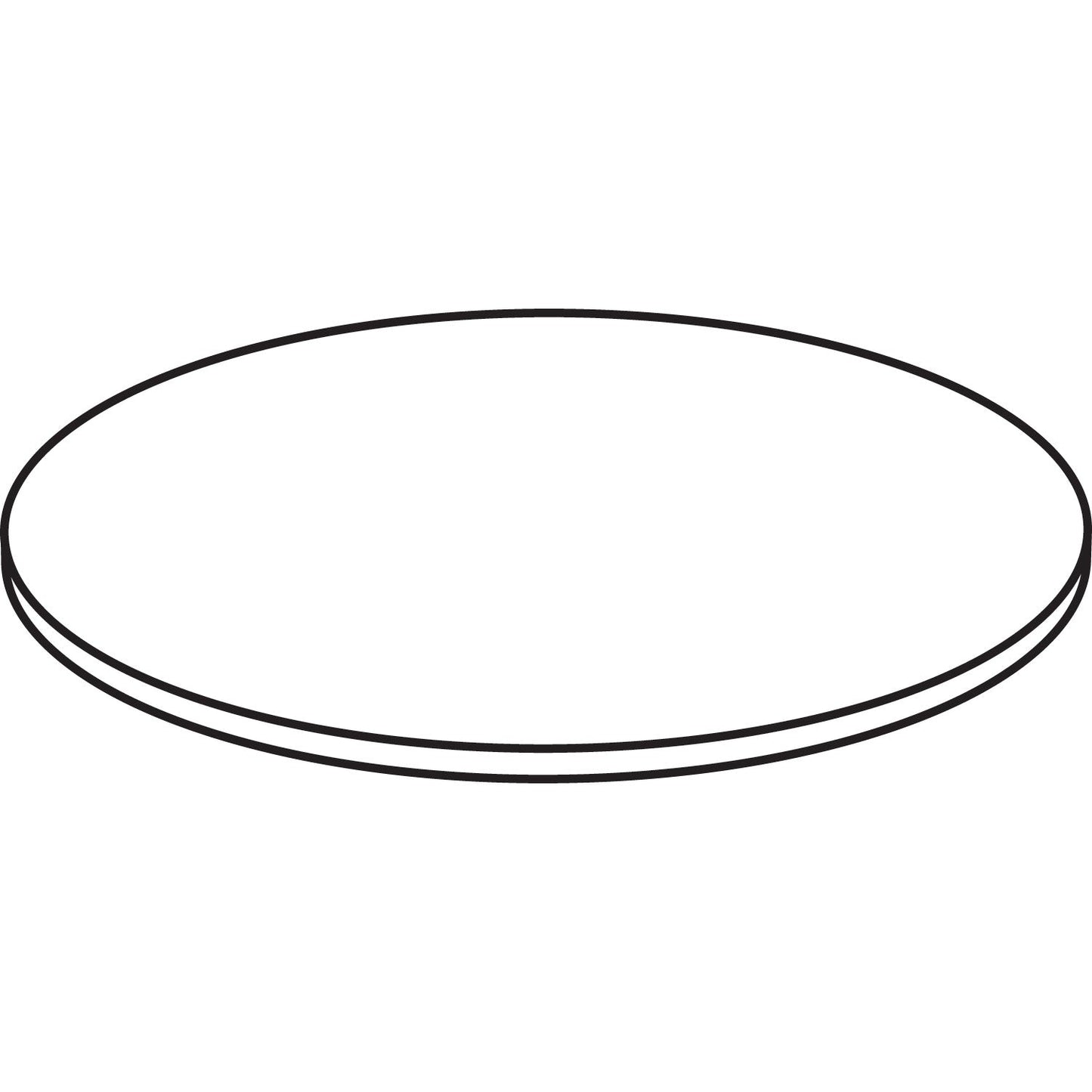 HON 10500 Series Round Table Top, 42" Diameter, Mahogany