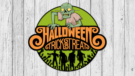 Halloween Trick Or Treat Zombie Door Hanger