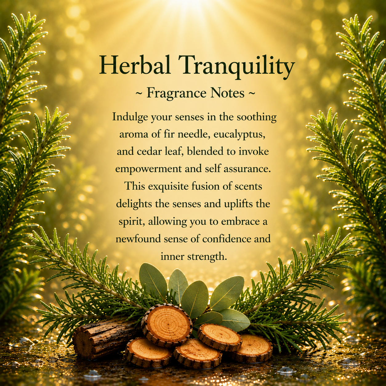 Herbal Tranquility Crystal-Enhanced Premium Coconut-Soy Wax Melts