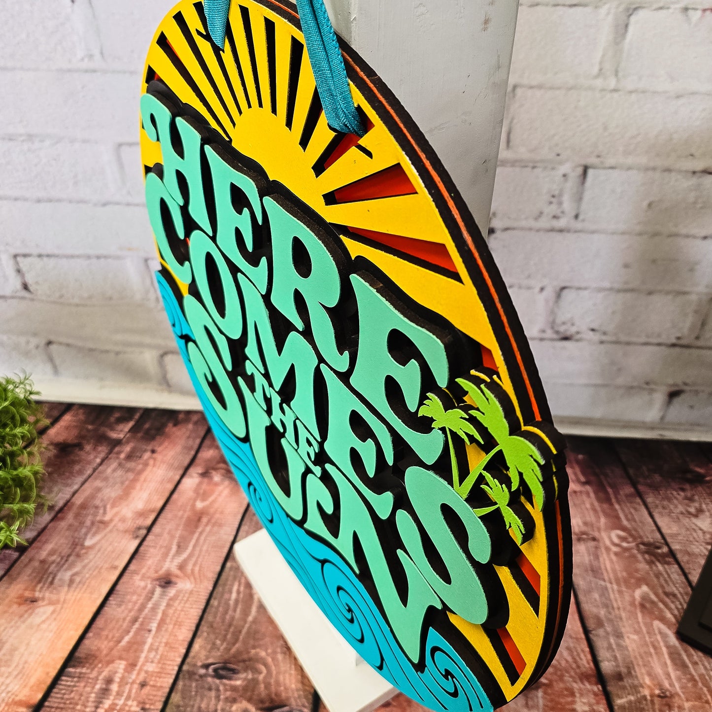 Here Comes The Sun Door Hanger - Finished