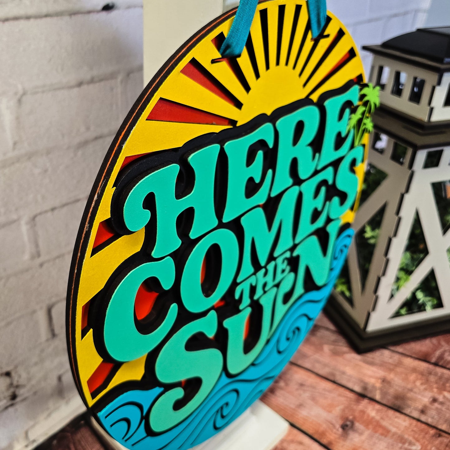 Here Comes The Sun Door Hanger - DIY Unfinished Kit - Lvl 1