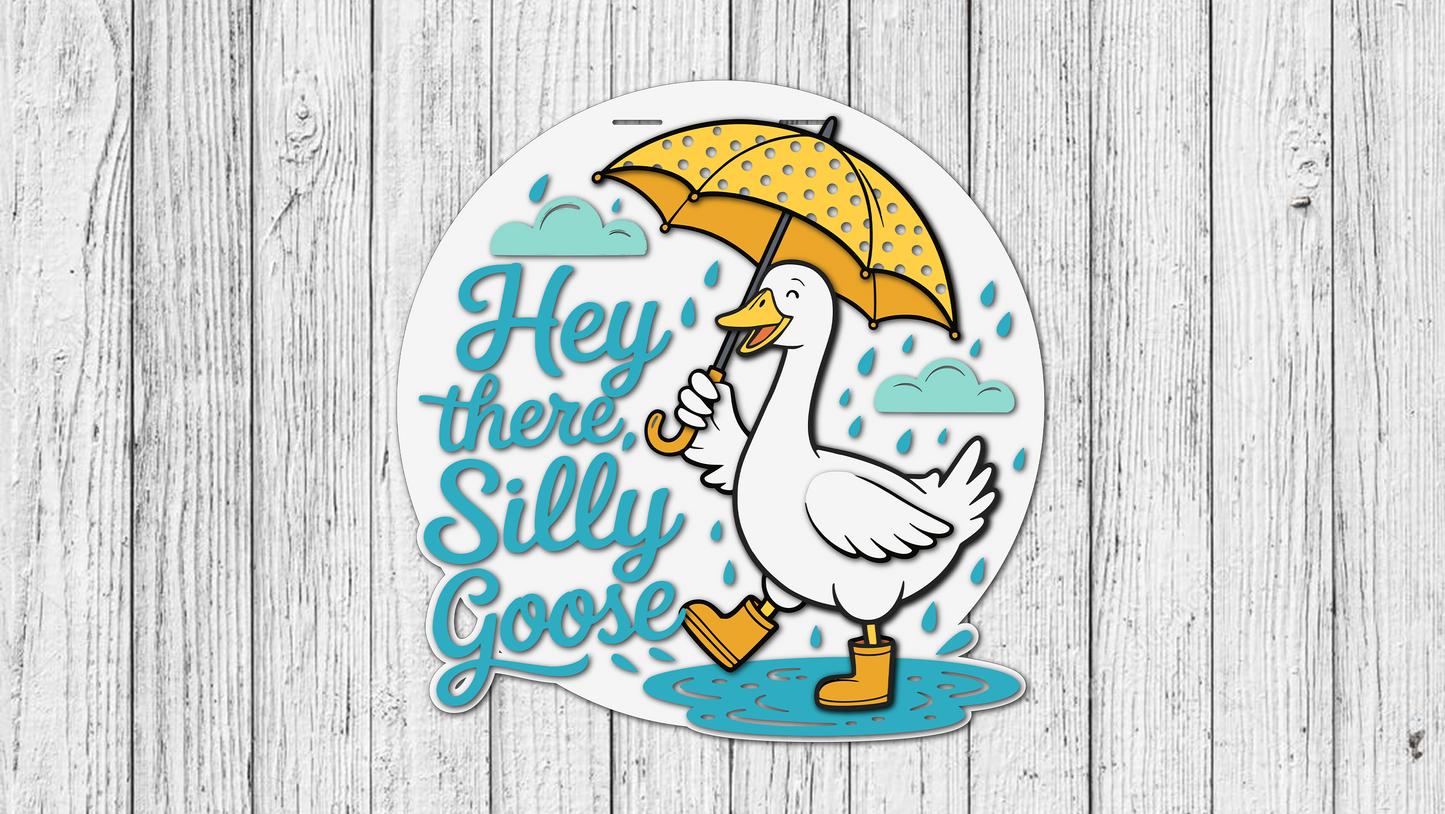 Hey There Silly Goose Door Hanger - Finished