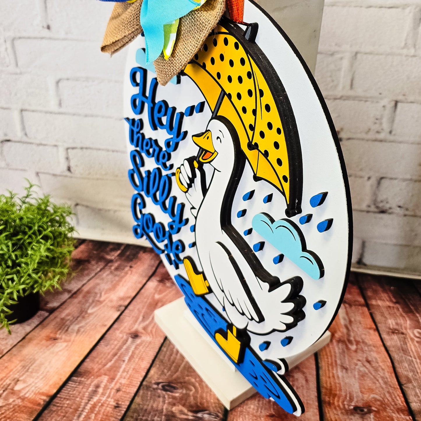 Hey There Silly Goose Door Hanger - Finished
