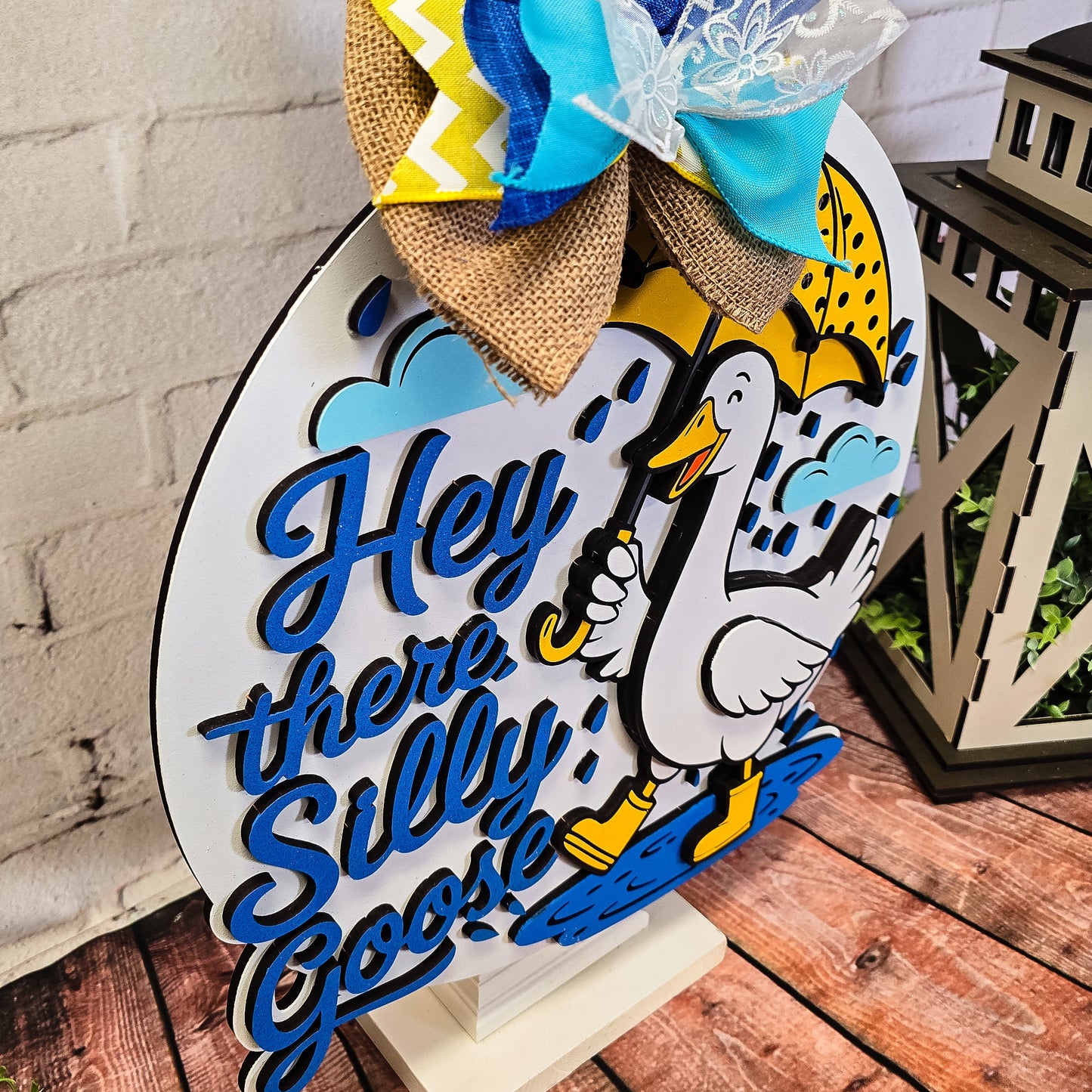 Hey There Silly Goose Door Hanger - Finished