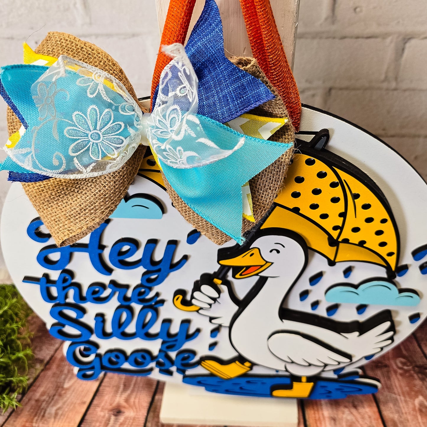 Hey There Silly Goose Door Hanger - Finished