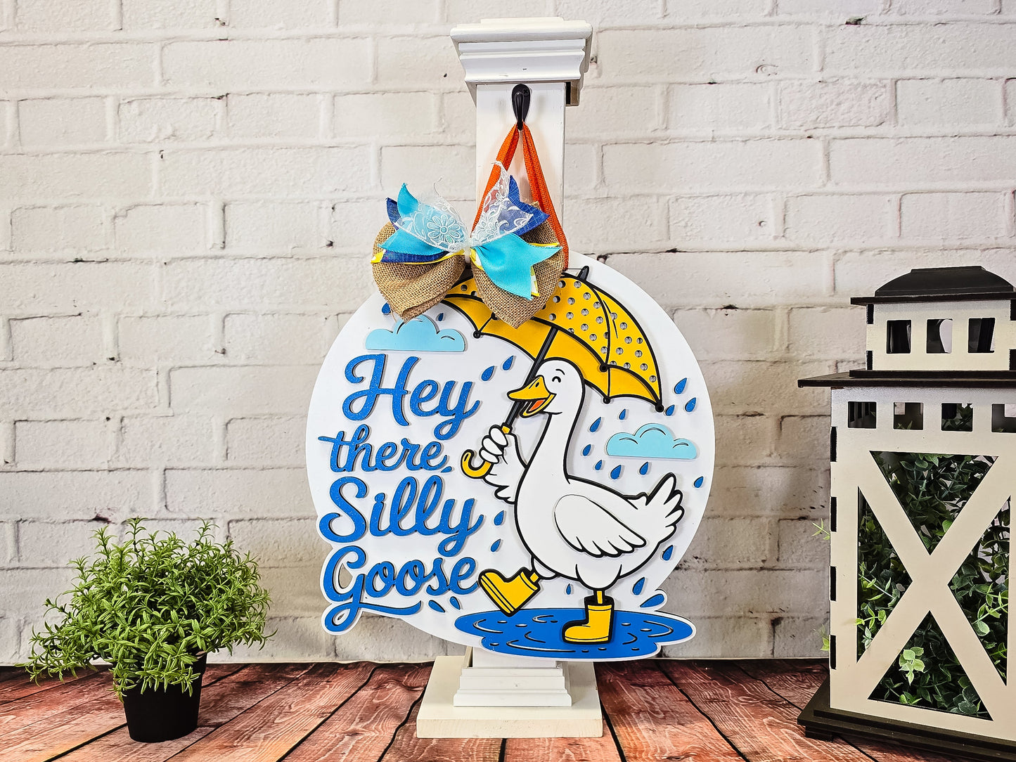 Hey There Silly Goose Door Hanger - Finished