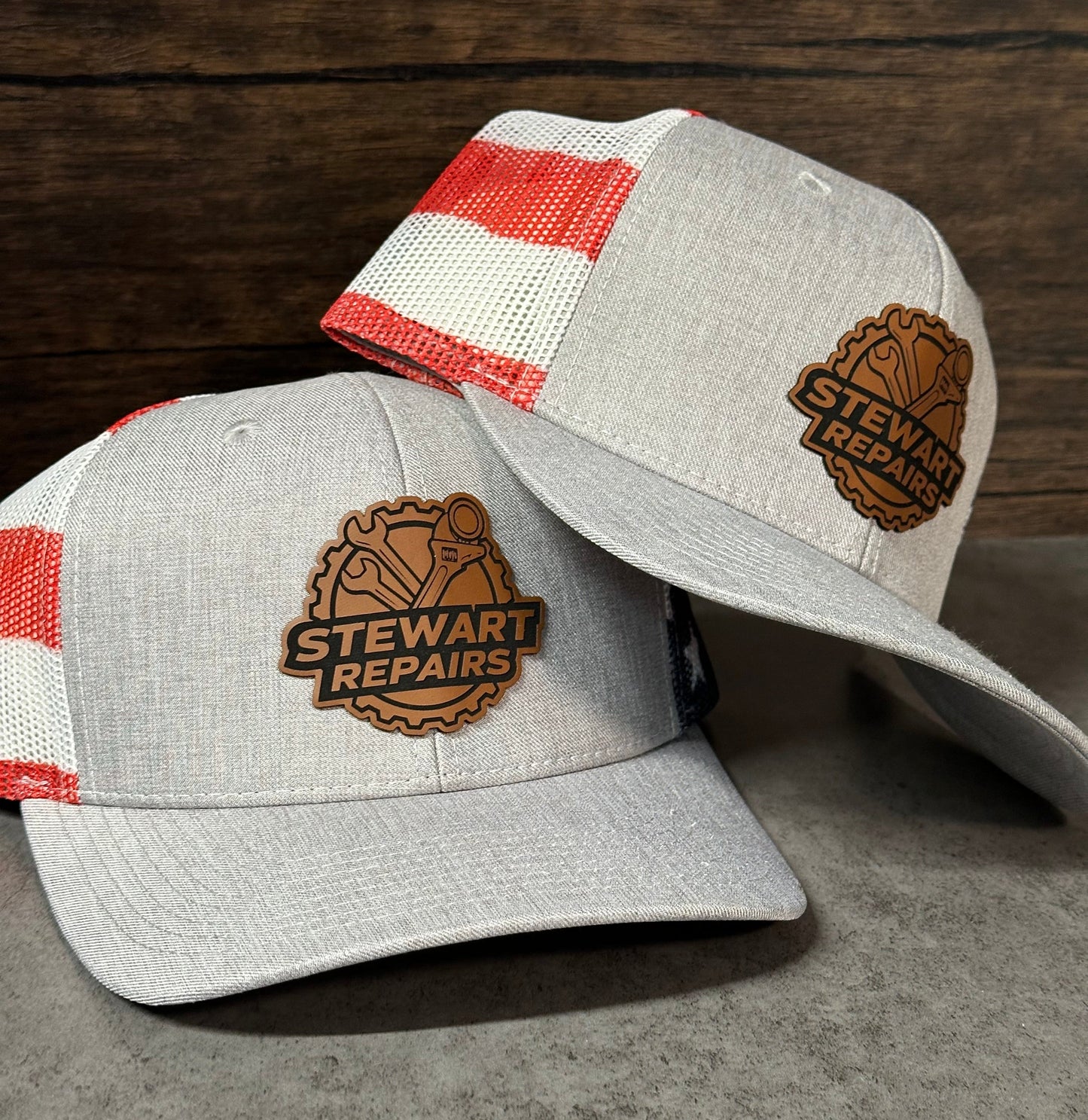 Kati S700M American Flag Trucker Hat + Custom Patch