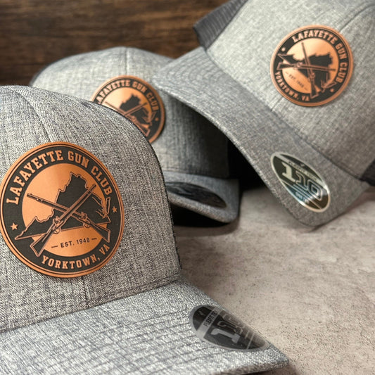 FlexFit 110 Trucker Hat + Leather Patch