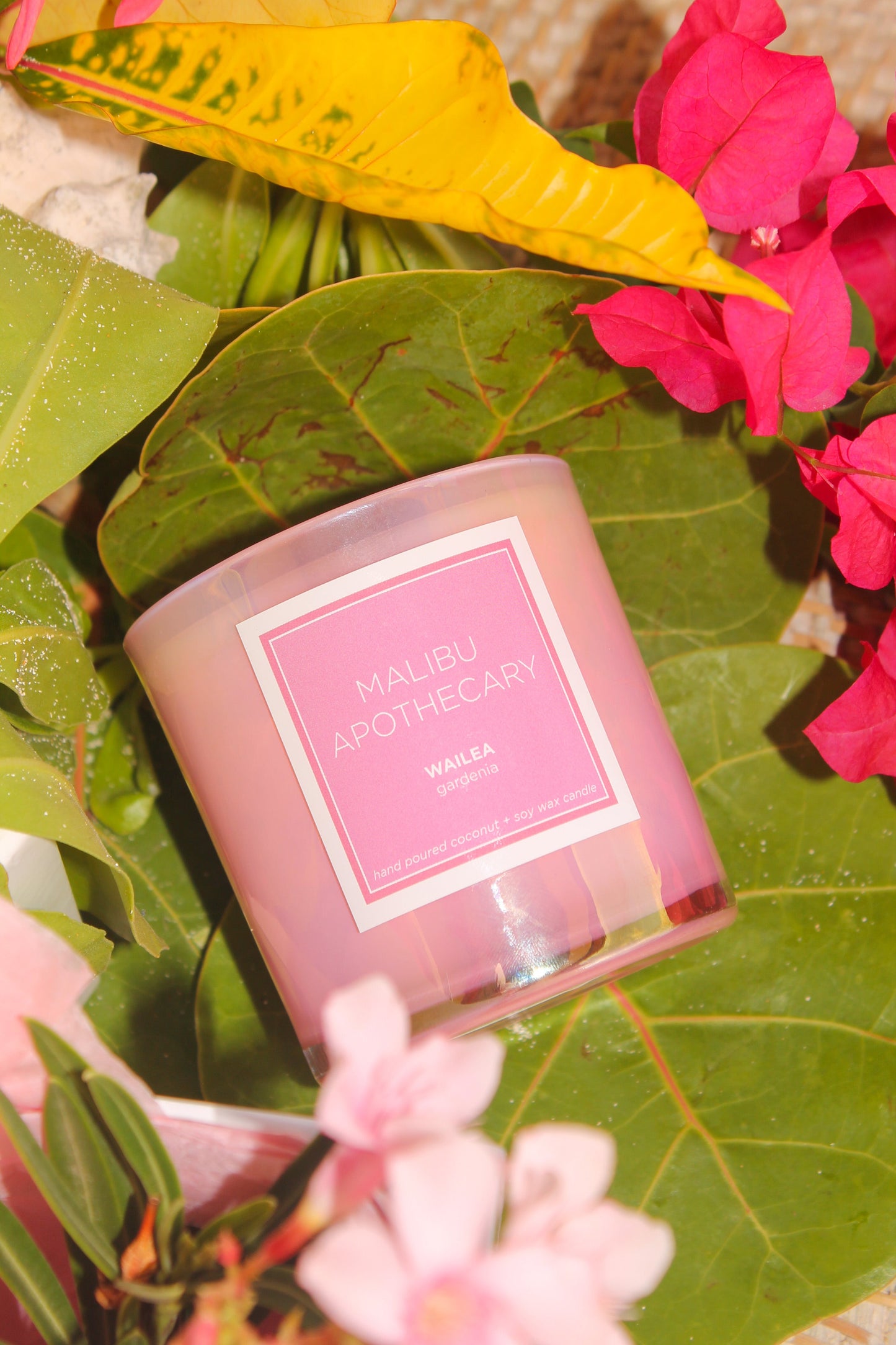 Iridescent Pink Candle