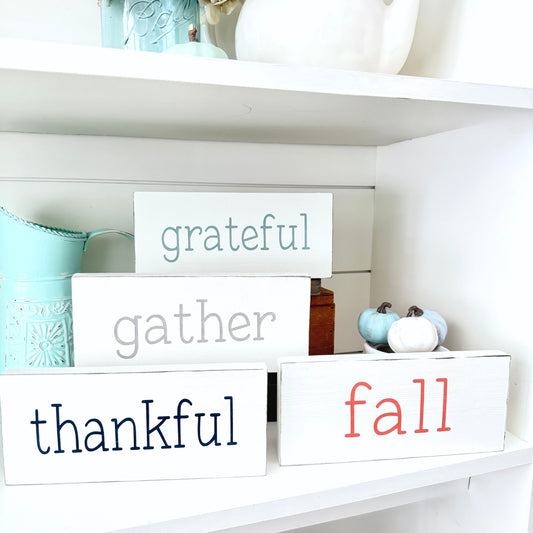 Custom Fall Word Sign