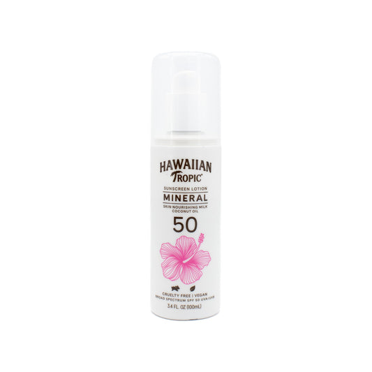 Hawaiian Tropic Mineral Sun Milk Body Lotion SPF50 3.4oz - New