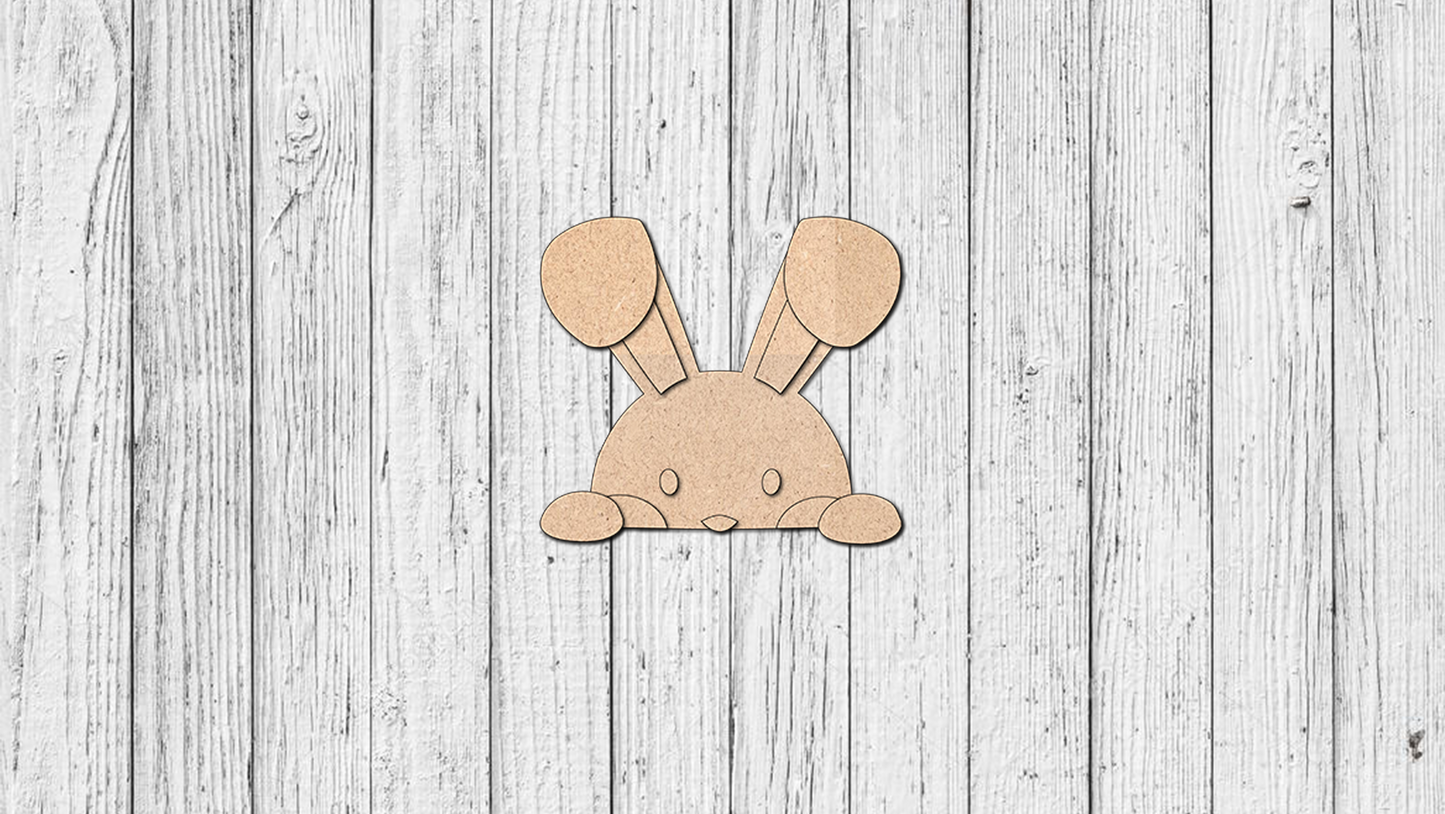 Interchangeable Welcome Porch Leaner - Bunny - Unfinished Accent