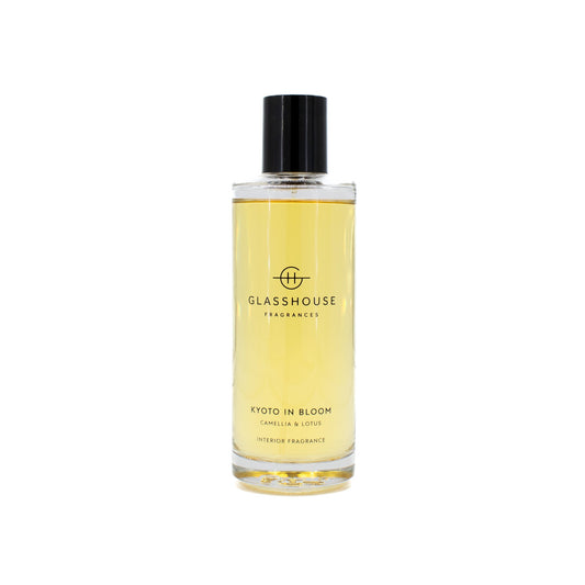 GLASSHOUSE Kyoto In Bloom Camelia & Lotus Interior Fragrance 5.07oz - Small Amount Missing
