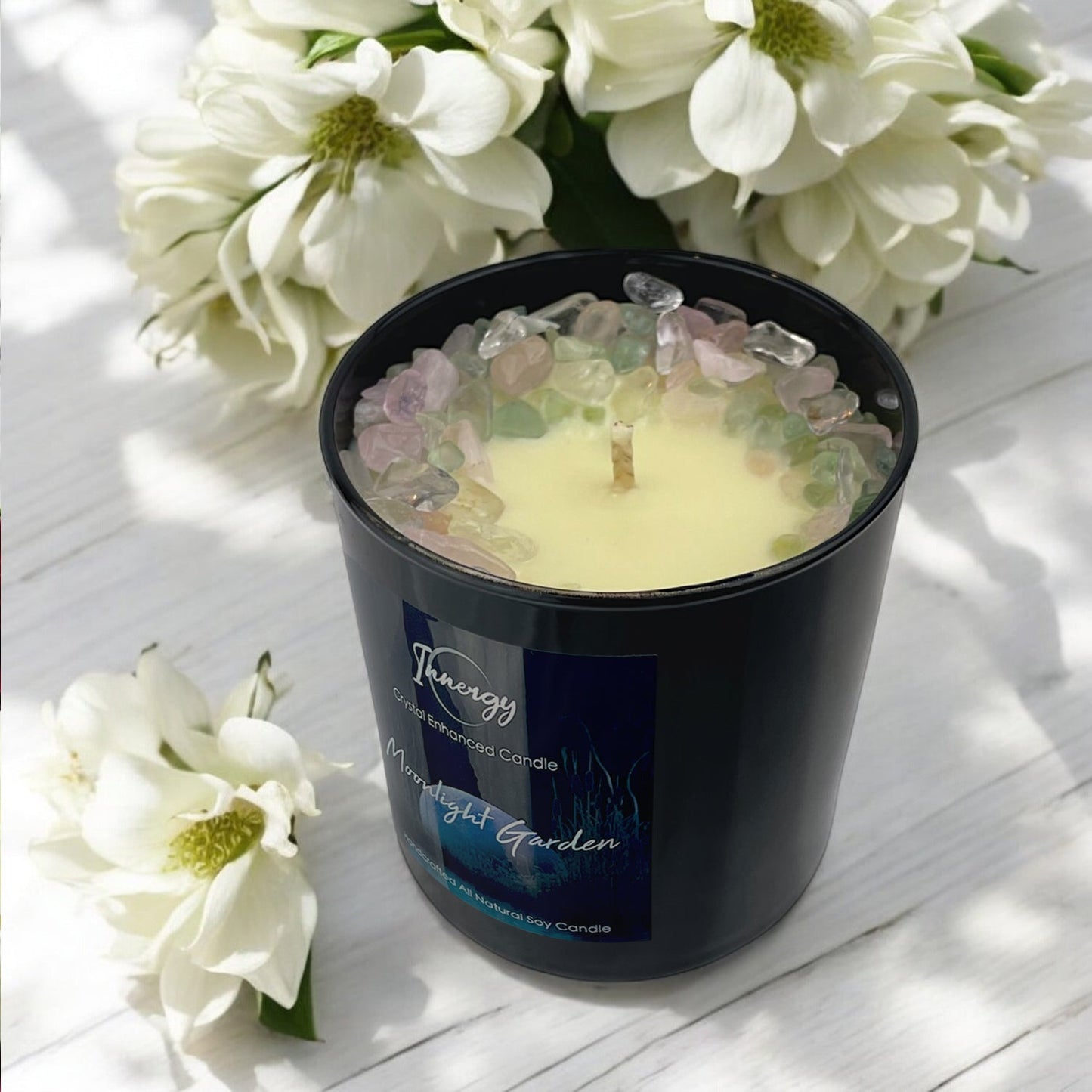 Moonlight Garden Crystal Candle, 10oz