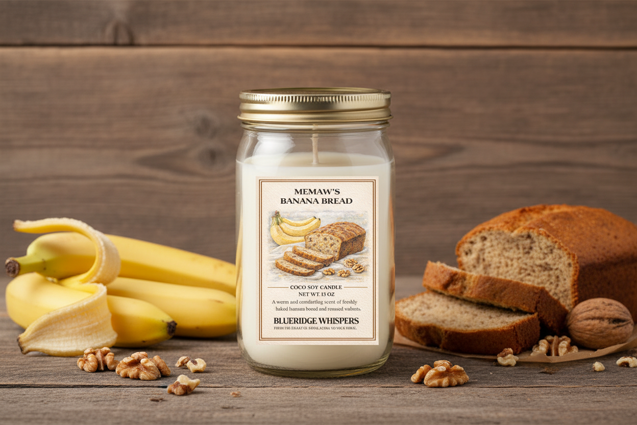 Memaw’s Banana Bread | Hand-Poured Nostalgic Kitchen Candle