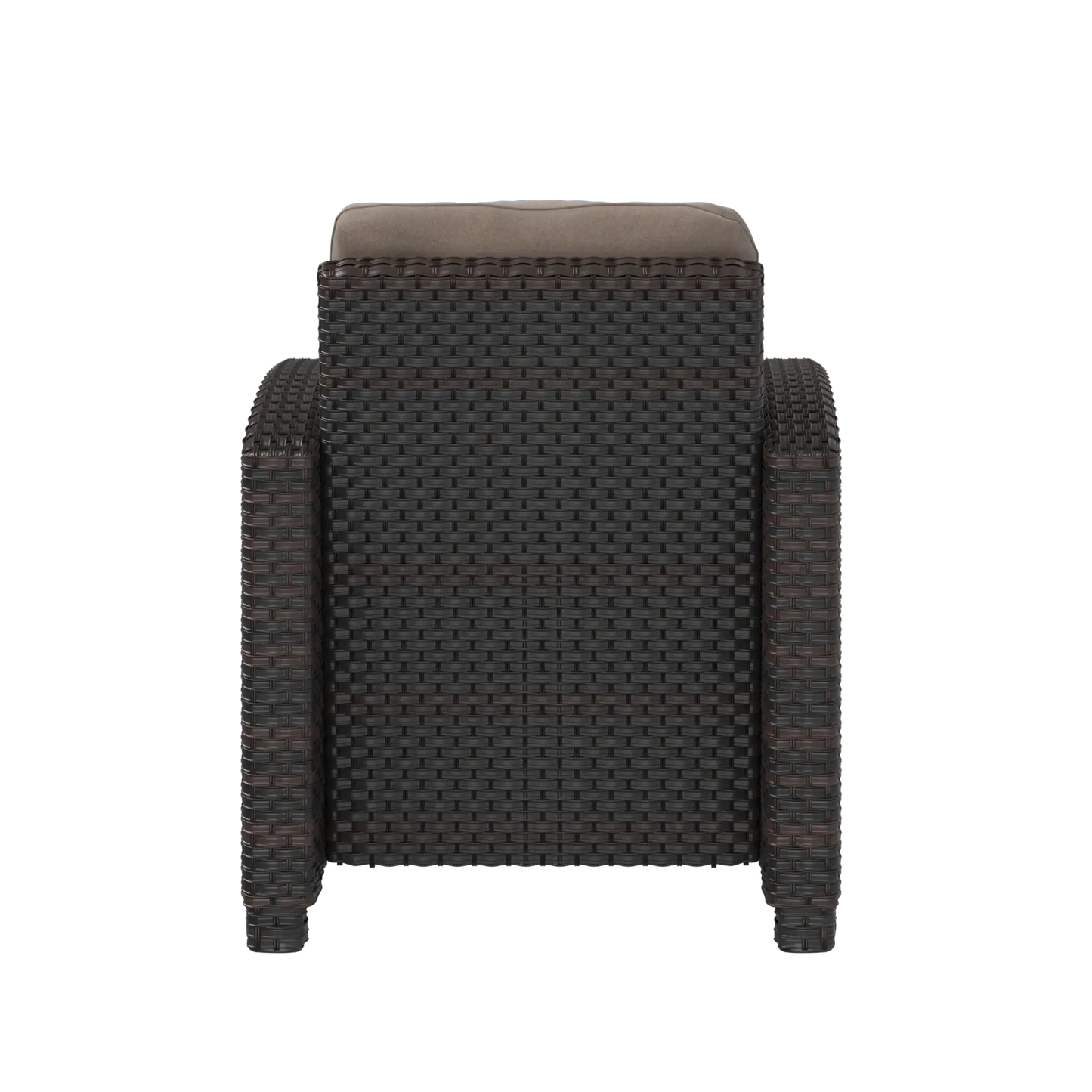 Miles Mocha Finish Outdoor Wicker Club Chair