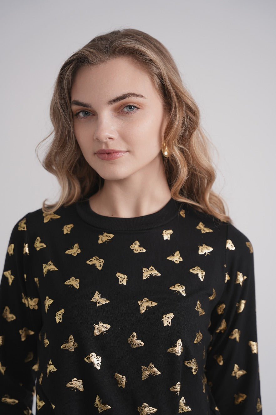 Printed Butterfly Nursing Lounger