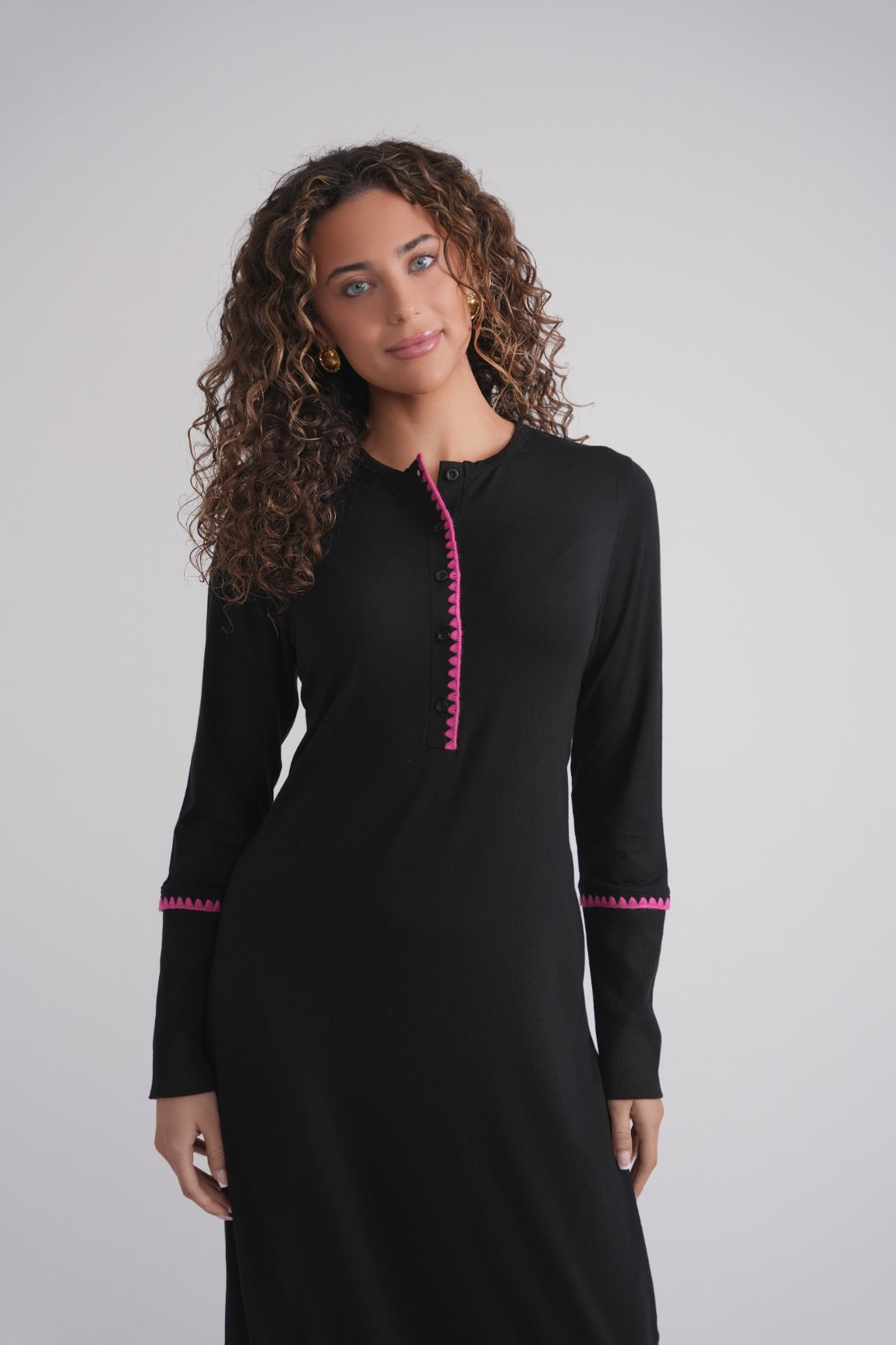 Embroidered Stitch Nightgown