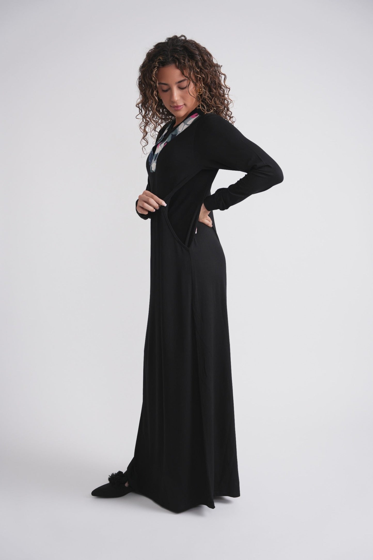 Printed V Nursing Nightgown